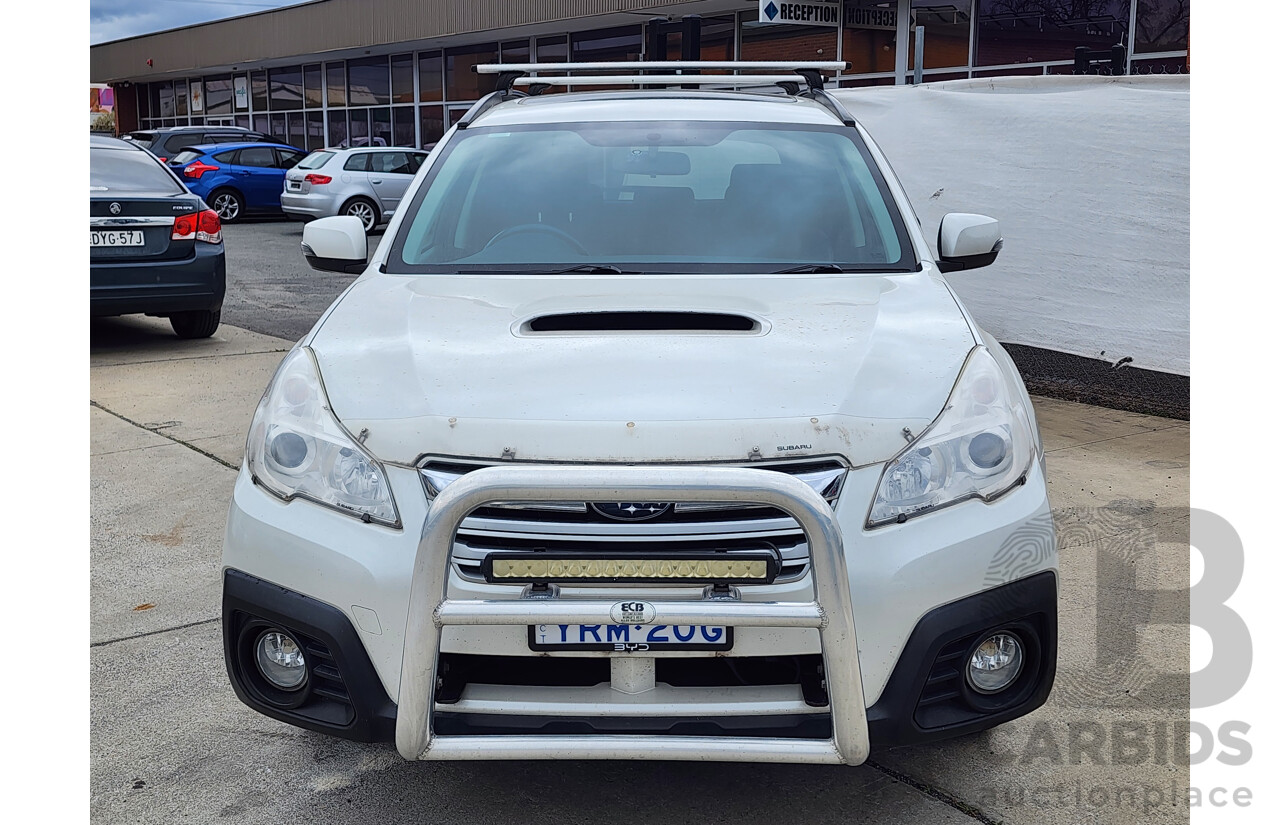 5/2013 Subaru Outback 2.0D Premium MY13 4d Wagon White 2.0L