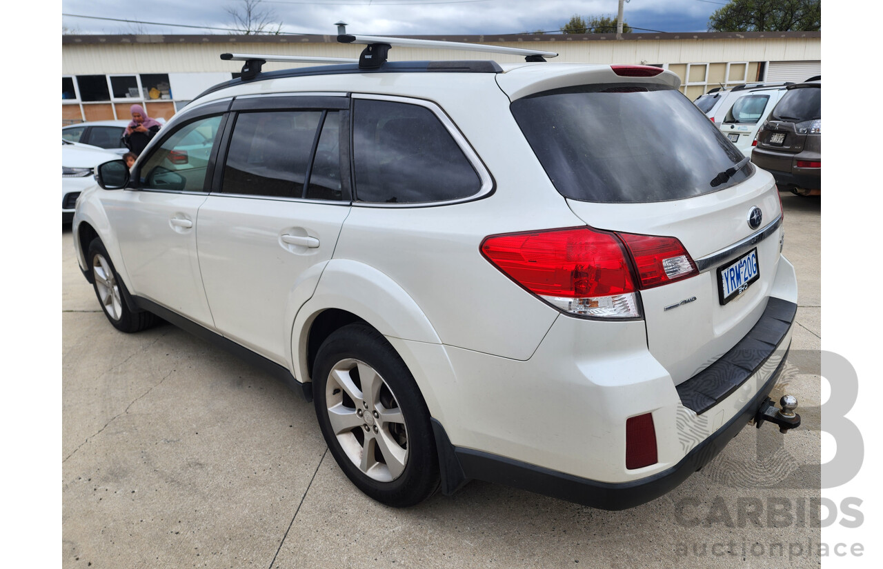 5/2013 Subaru Outback 2.0D Premium MY13 4d Wagon White 2.0L