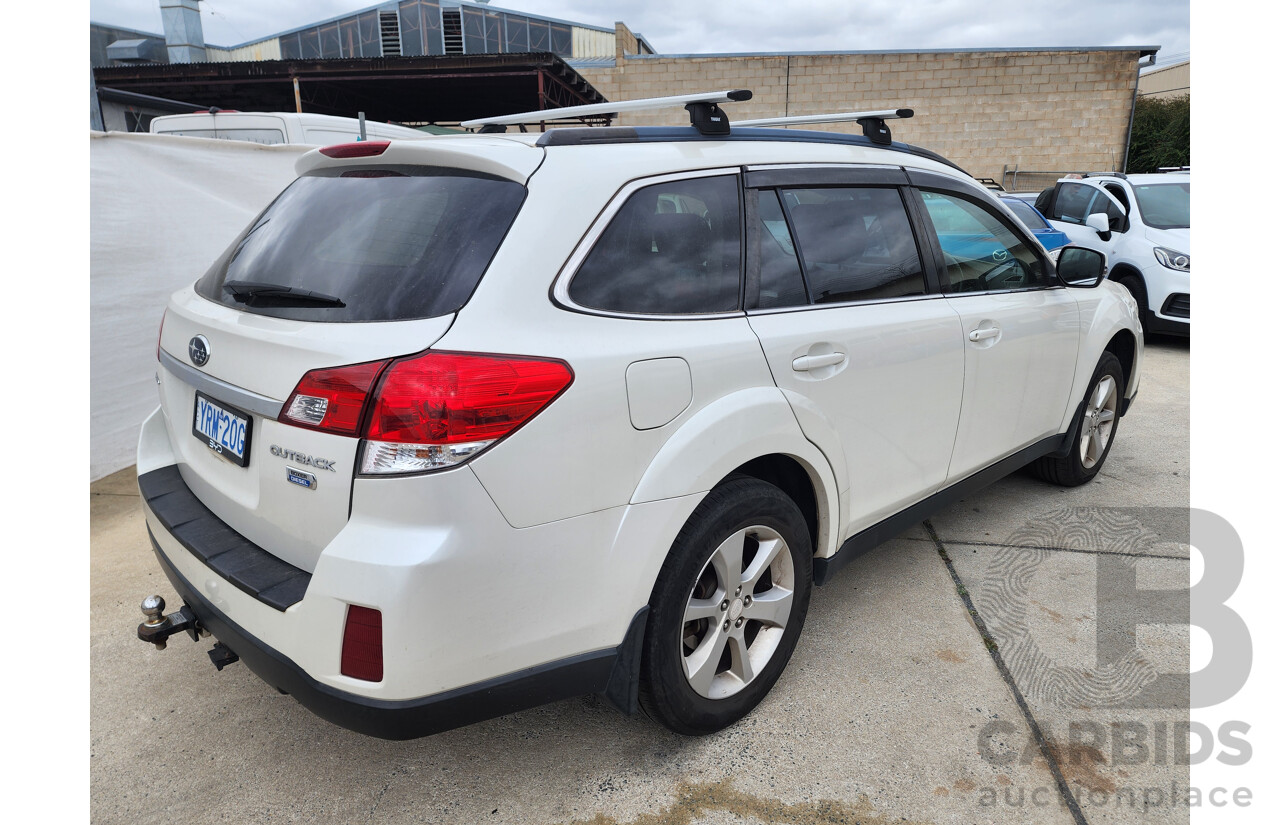 5/2013 Subaru Outback 2.0D Premium MY13 4d Wagon White 2.0L