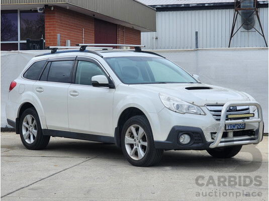 5/2013 Subaru Outback 2.0D Premium MY13 4d Wagon White 2.0L