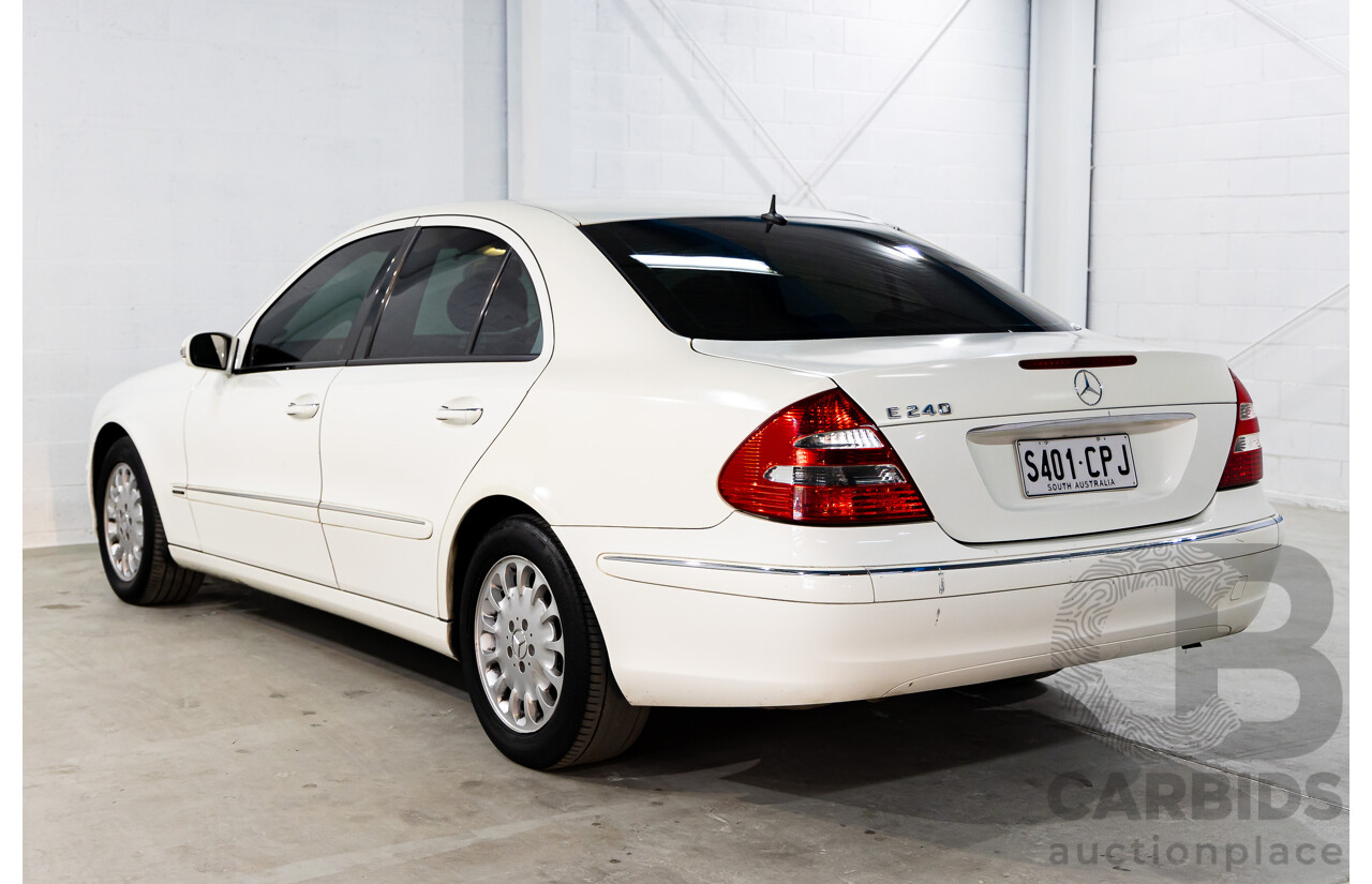 3/2005 Mercedes-Benz E240 Elegance 211 4d Sedan Alabaster White V6 2.6L