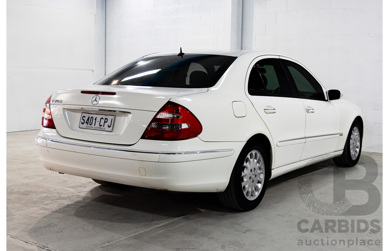 3/2005 Mercedes-Benz E240 Elegance 211 4d Sedan Alabaster White V6 2.6L