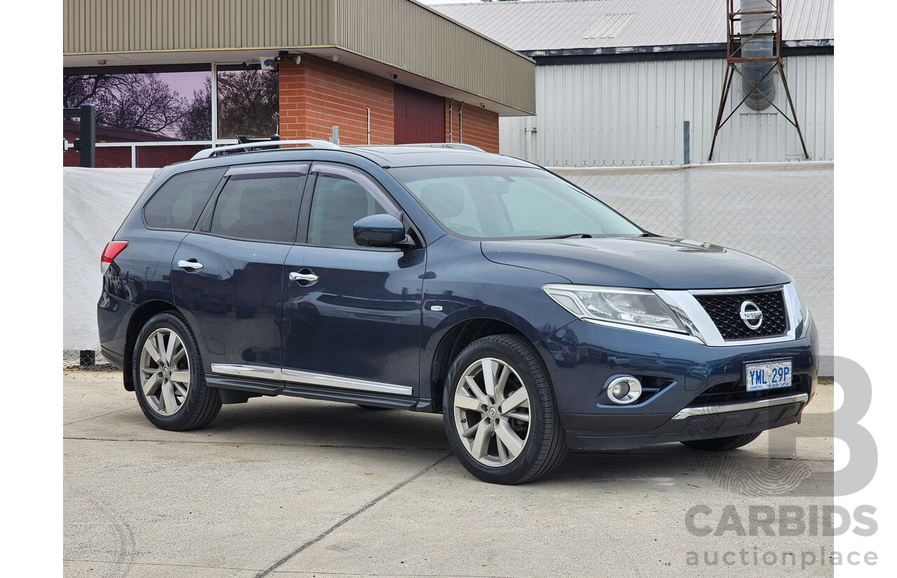 6/2016 Nissan Pathfinder Ti (4x4) R52 MY15 4d Wagon Blue 3.5L