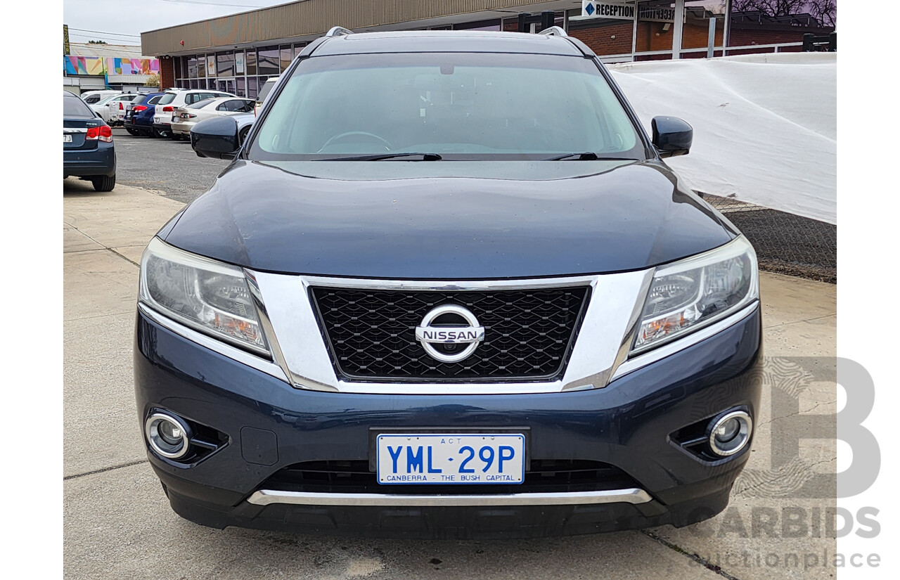 6/2016 Nissan Pathfinder Ti (4x4) R52 MY15 4d Wagon Blue 3.5L