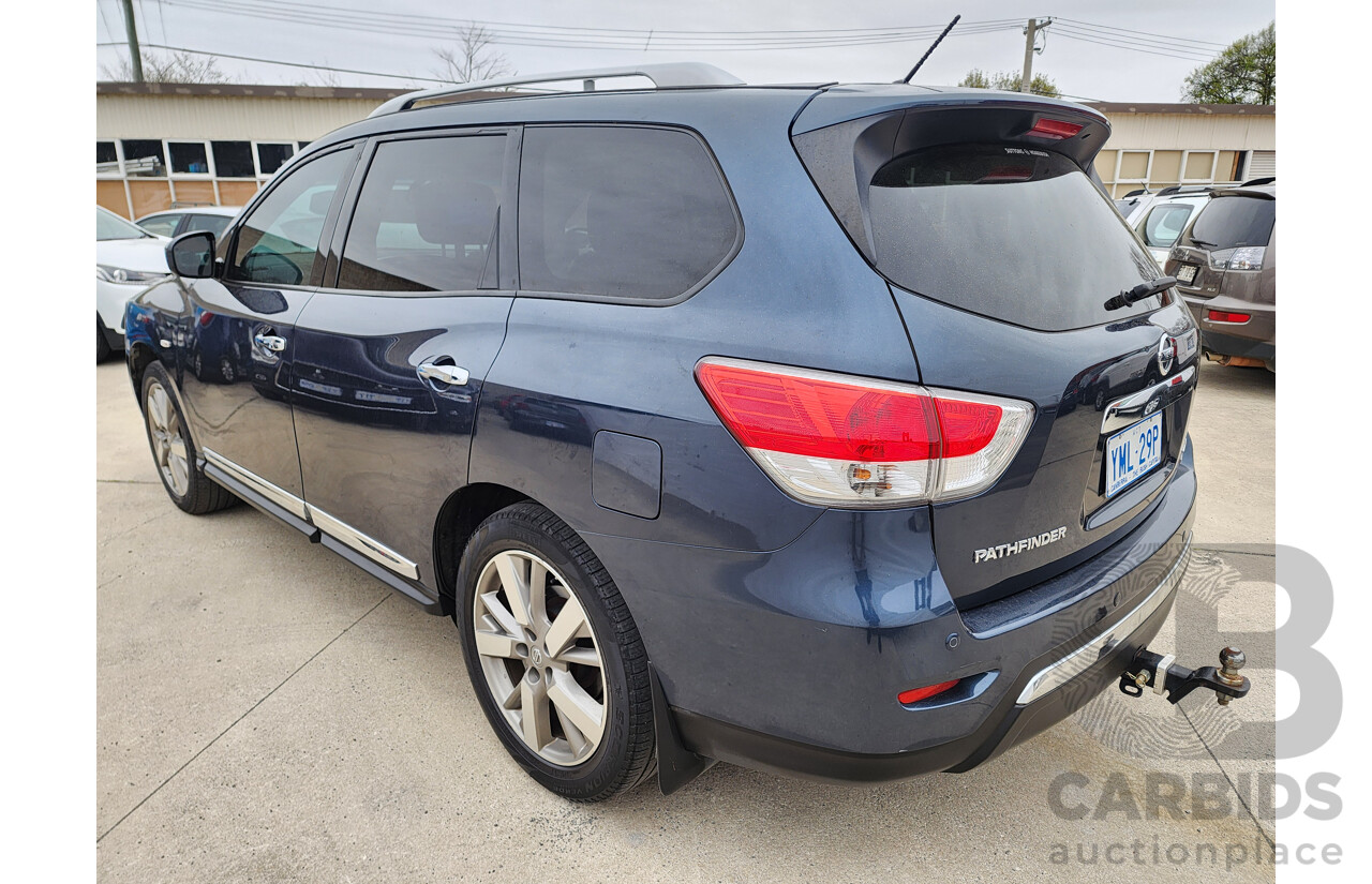 6/2016 Nissan Pathfinder Ti (4x4) R52 MY15 4d Wagon Blue 3.5L