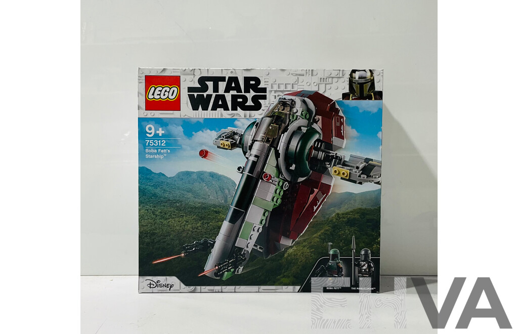 New in Box LEGO Star Wars  Boba Fett’s Starship 75312