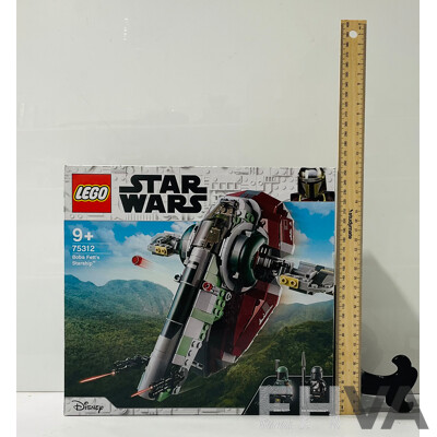 New in Box LEGO Star Wars  Boba Fett’s Starship 75312