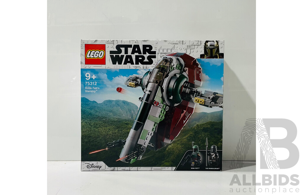 New in Box LEGO Star Wars  Boba Fett’s Starship 75312