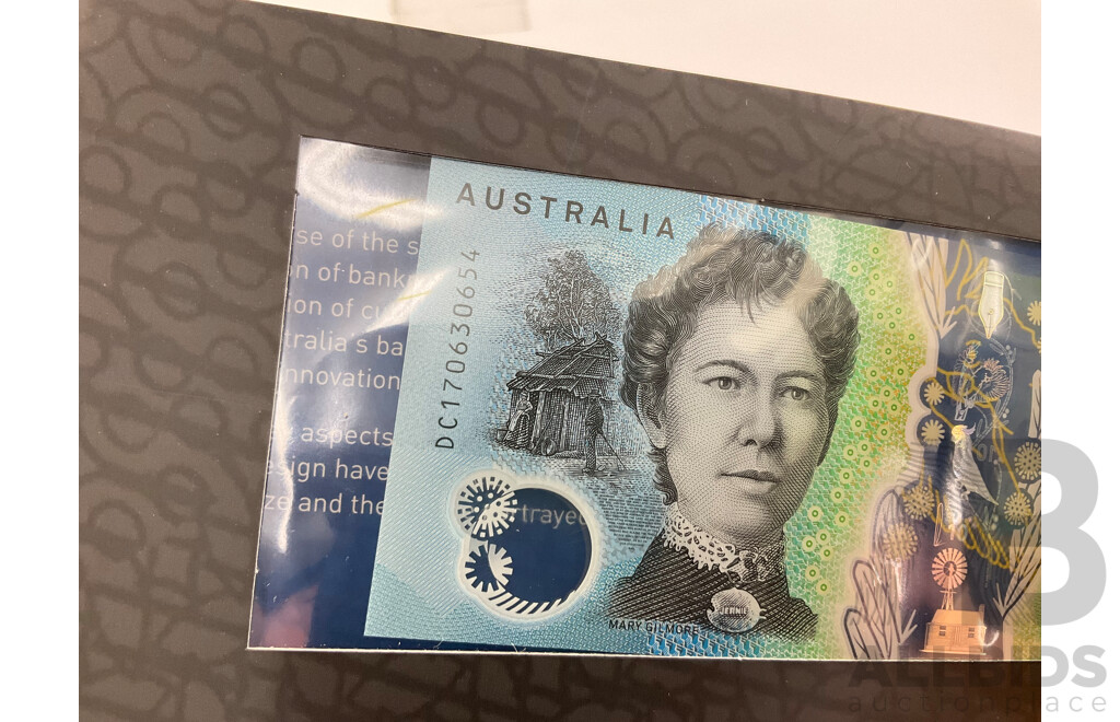 Australian 2017 Two Generations of Ten Dollar Polymer Banknotes