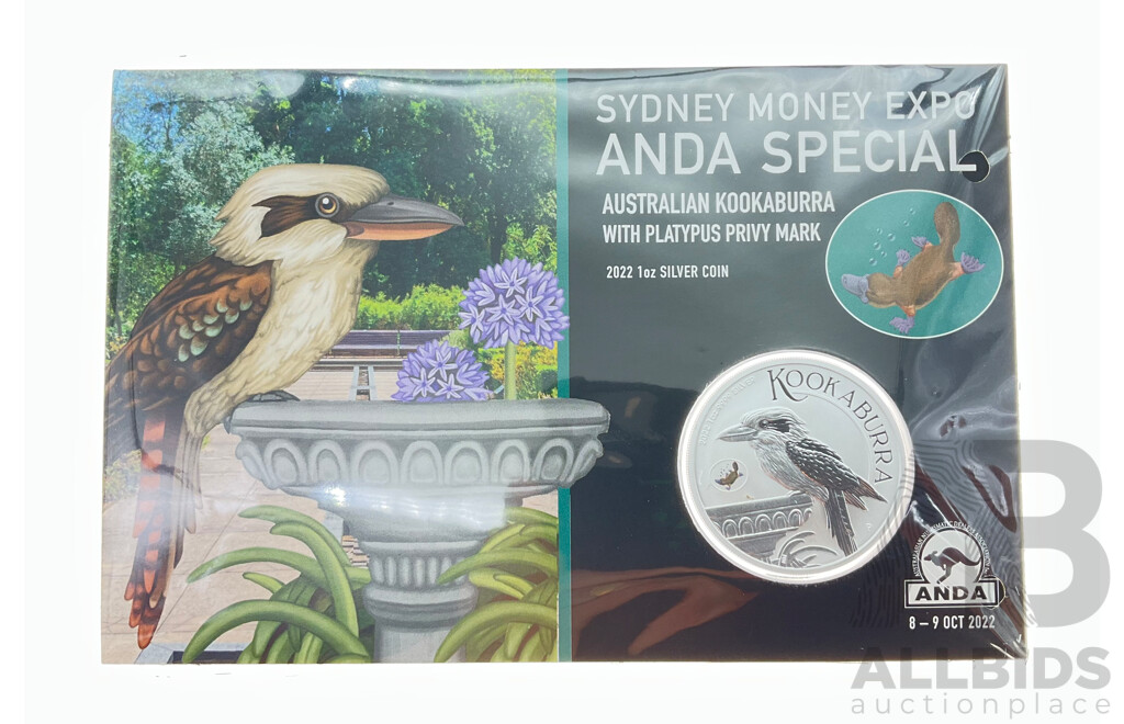 Australian 2022 ANDA Special One Dollar Silver Privy Mark Coin .999