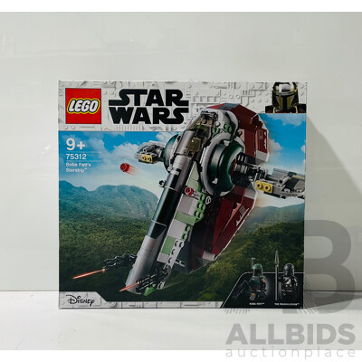 New in Box LEGO Star Wars  Boba Fett’s Starship 75312