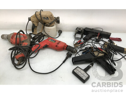 Assorted Corded Tools and Timing Light Kit