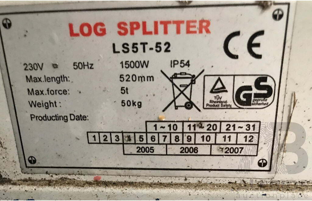 Cotech (LS5T-52) Log Splitter