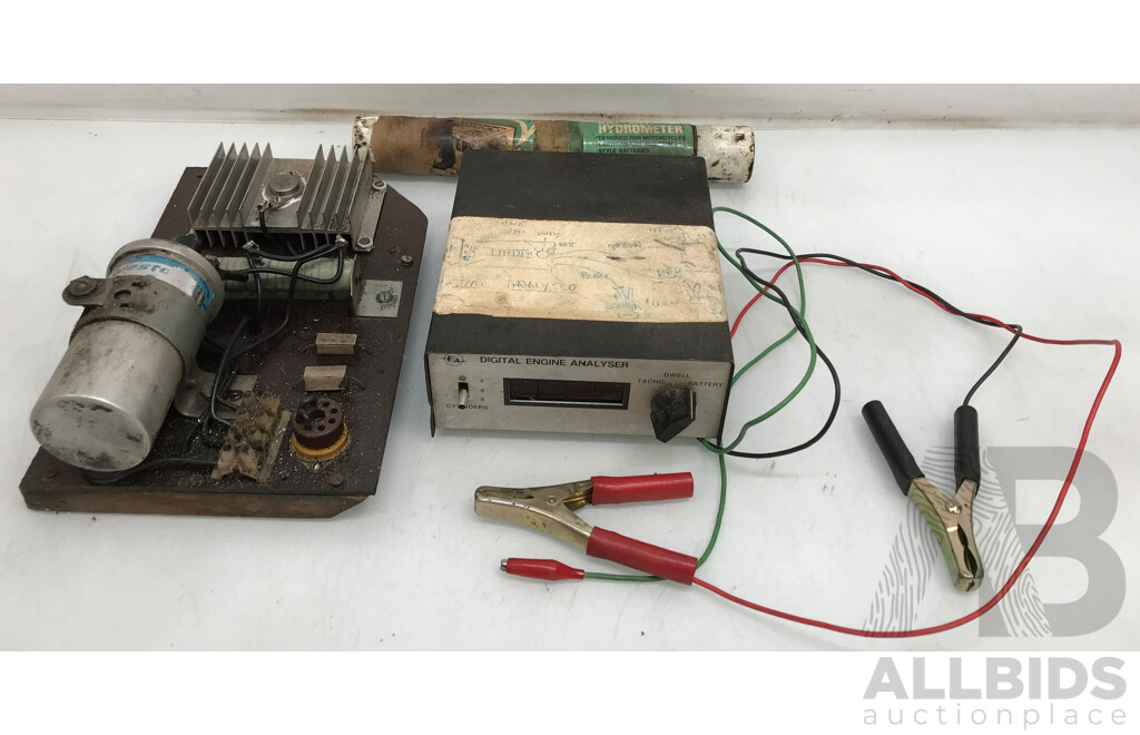 Vintage Digital Engine Analyser and Engine/Electrical Board