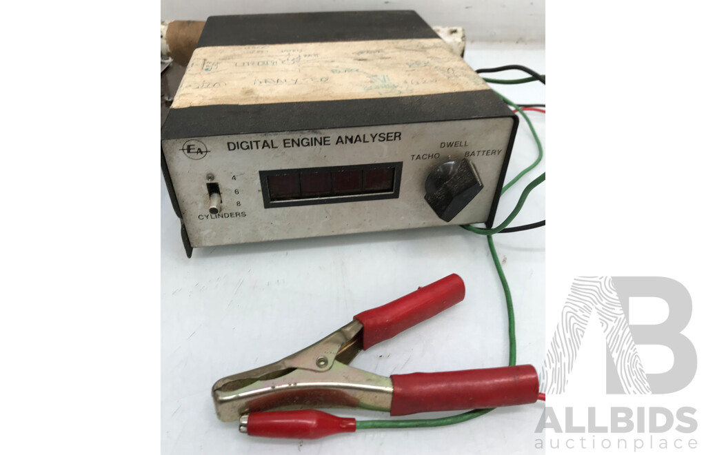 Vintage Digital Engine Analyser and Engine/Electrical Board