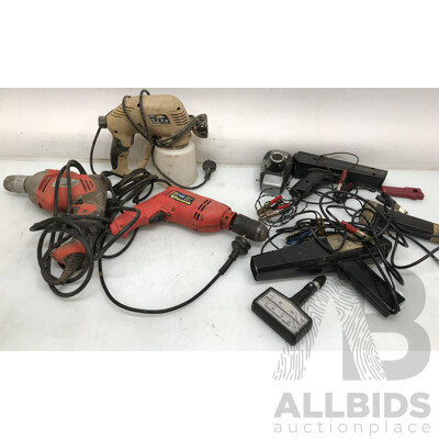 Assorted Corded Tools and Timing Light Kit