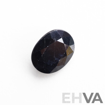 Natural Sapphire, Oval Cut Unset Gemstone, Strong Dark Blue, 10.9mm X 8.9mm X 4.9mm, 4.15CT