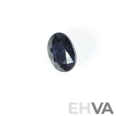 Natural Sapphire, Oval Cut Unset Gemstone, Strong Dark Blue, 10.9mm X 8.9mm X 4.9mm, 4.15CT