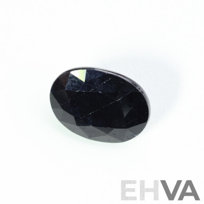 Natural Sapphire, Oval Cut Unset Gemstone, Strong Dark Blue, 10.9mm X 8.9mm X 4.9mm, 4.15CT