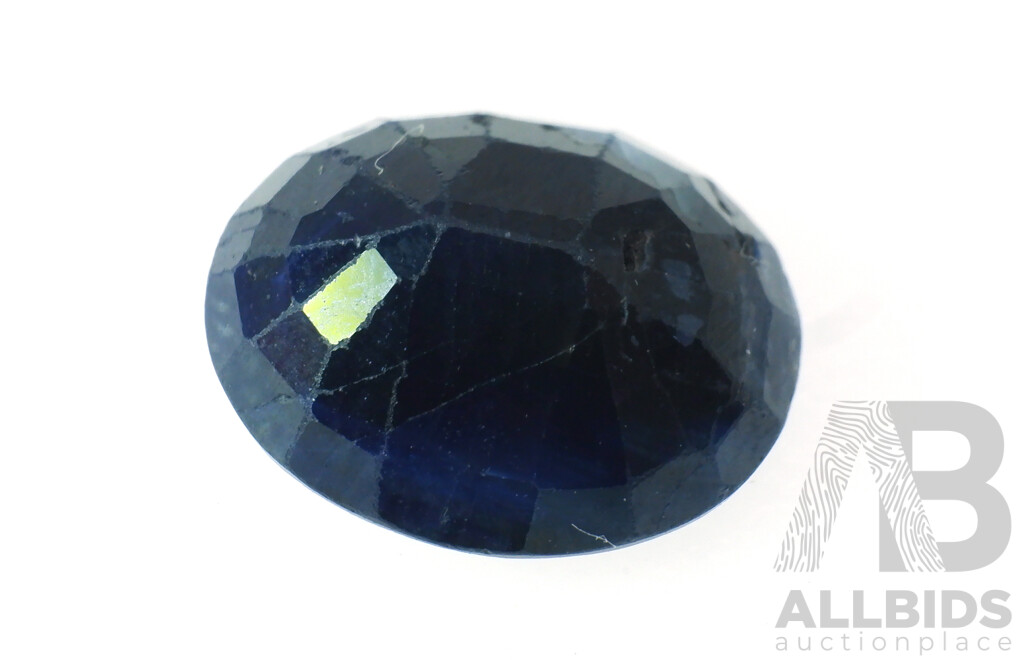 Australian Natural Blue Sapphire, 3.70ct Oval Cut Unset Gemstone, 10.35mm X 8.6mm X 4.4mm