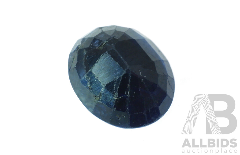 Australian Natural Blue Sapphire, 3.70ct Oval Cut Unset Gemstone, 10.35mm X 8.6mm X 4.4mm