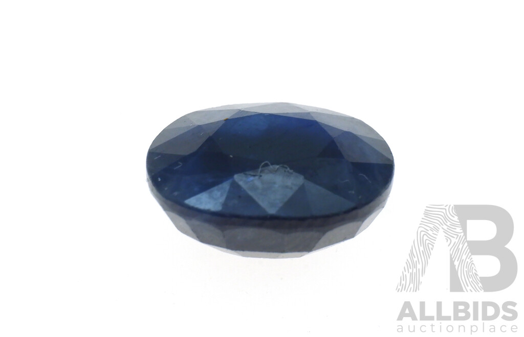 Australian Natural Blue Sapphire, 4.55ct Oval Cut Unset Gemstone, 10.25mm X 8.15mm X 5.5mm