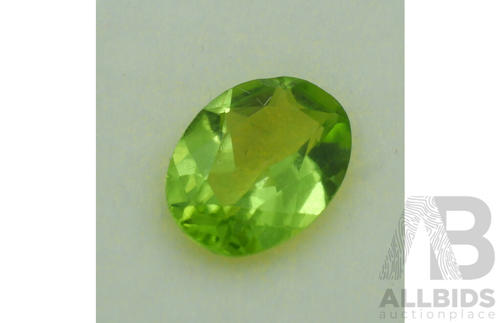 Peridot 1.65ct, Natural Unset Oval Cut Gemstone