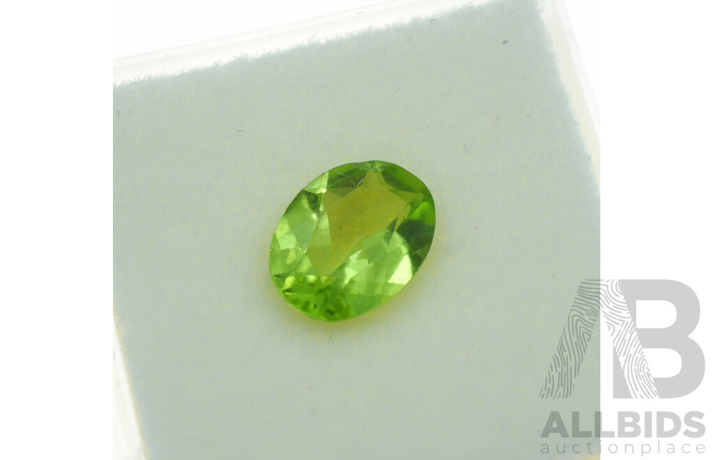 Peridot 1.65ct, Natural Unset Oval Cut Gemstone