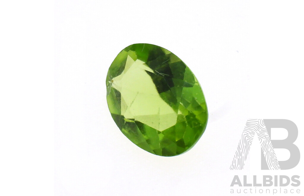 Peridot 1.65ct, Natural Unset Oval Cut Gemstone