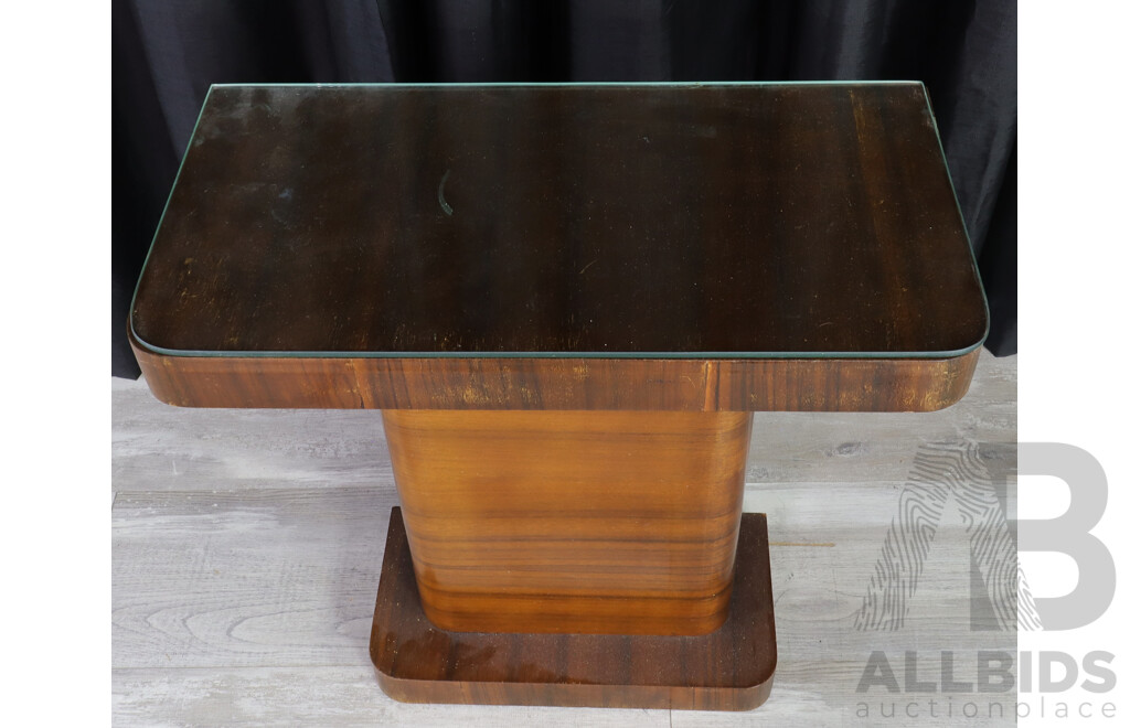 Art Deco Veneered Hall Table