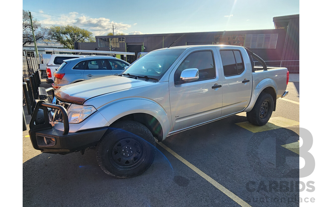 1/2012 Nissan Navara ST (4x4) D40 MY12 Dual Cab P/Up Silver Or Chrome 2.5L