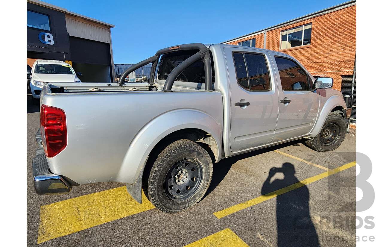 1/2012 Nissan Navara ST (4x4) D40 MY12 Dual Cab P/Up Silver Or Chrome 2.5L