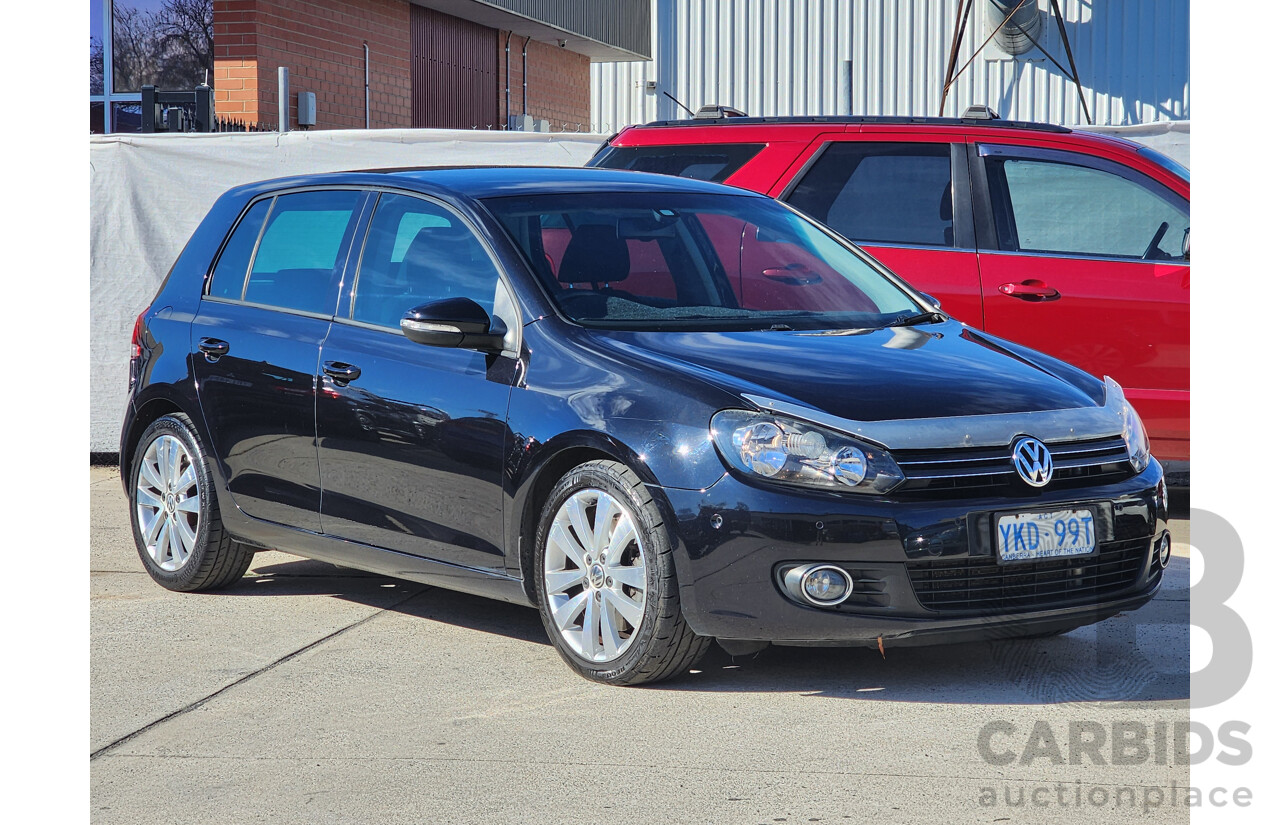 10/2011 Volkswagen Golf 118 TSI Comfortline 1K MY11 5d Hatchback Black 1.4L