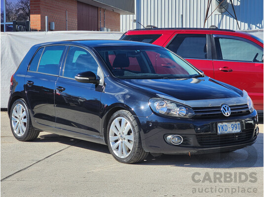 10/2011 Volkswagen Golf 118 TSI Comfortline 1K MY11 5d Hatchback Black 1.4L