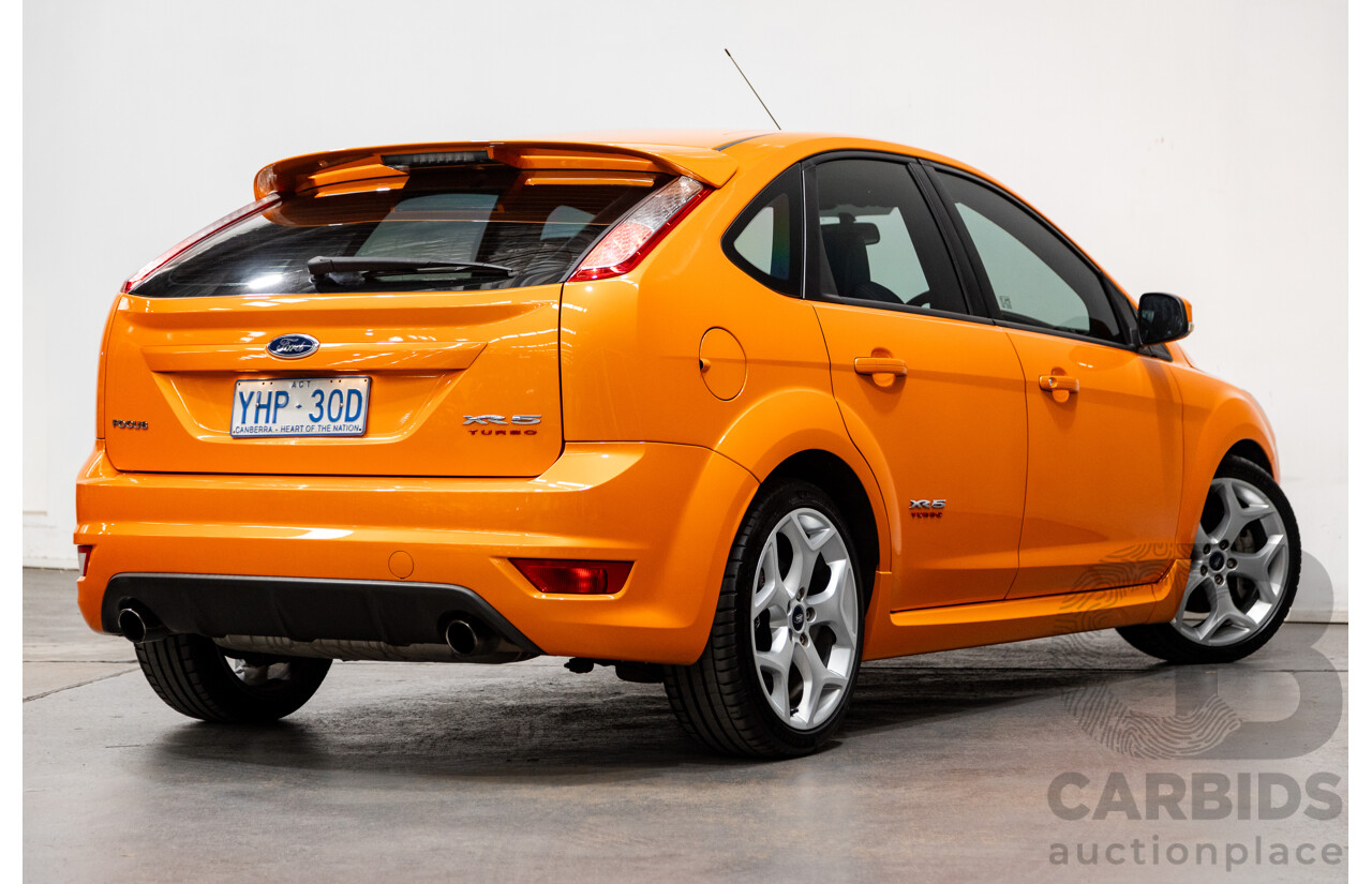 10/2010 Ford Focus XR5 Turbo LV 5d Hatchback Electric Orange 2.5L