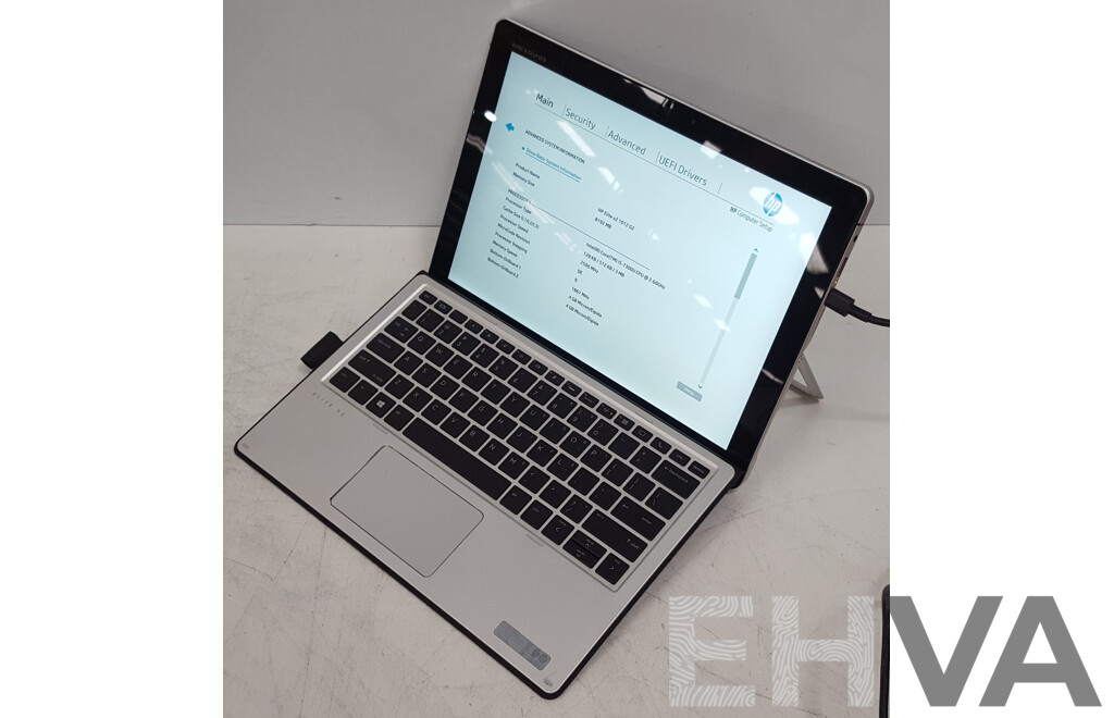 HP Elite X2 1012 G2 Intel Core i5 (7300U) 2.60GHz-3.50GHz 2-Core CPU 12-Inch Detachable Touchscreen Laptop