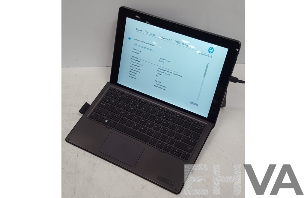 HP Pro X2 612 G2 Intel Core i5 (7Y57) 1.20GHz-3.30GHz 2-Core CPU 12-Inch Touchscreen Detachable Laptop