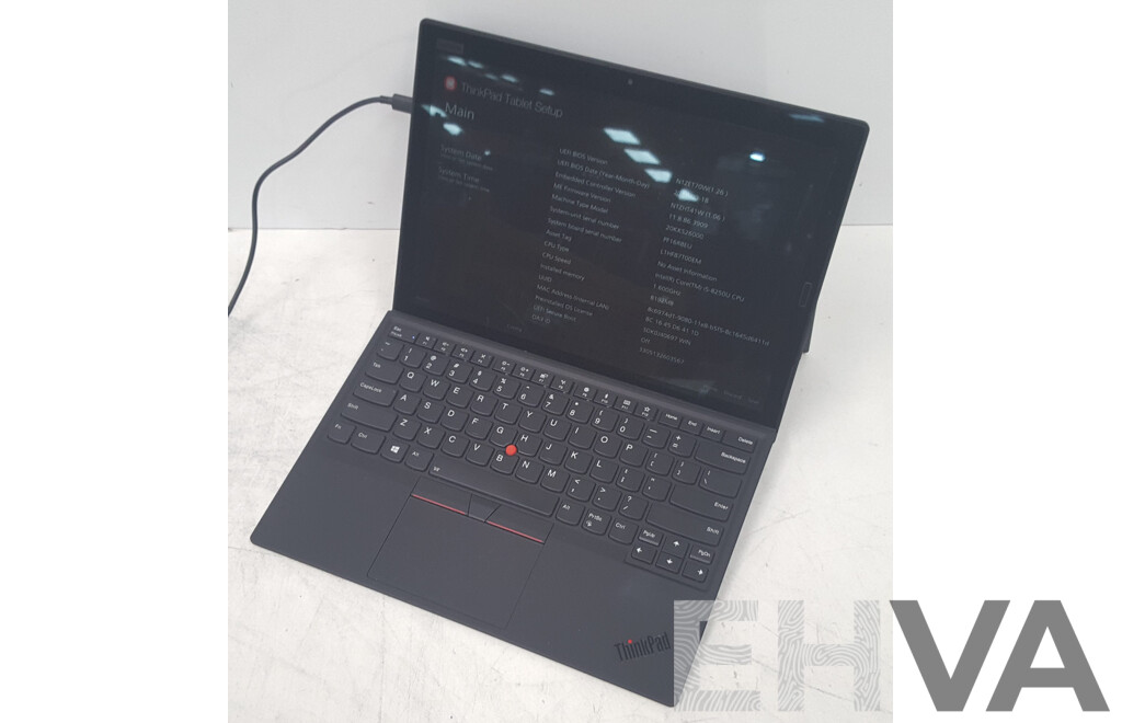 Lenovo ThinkPad X1 Tablet Gen3 Intel Core i5 (8250U) 1.60GHz-3.40GHz 4-Core CPU 13-Inch Touchscreen Detachable Laptop