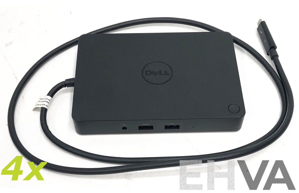 Dell (K17A) WD15 USB-C Docking Station w/ Power Adapter - Lot of Four