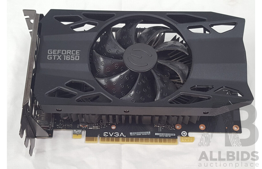 EVGA (04G-P4-1153-KR) GeForce GTX 1650 4GB GDDR5 Gaming Video Card