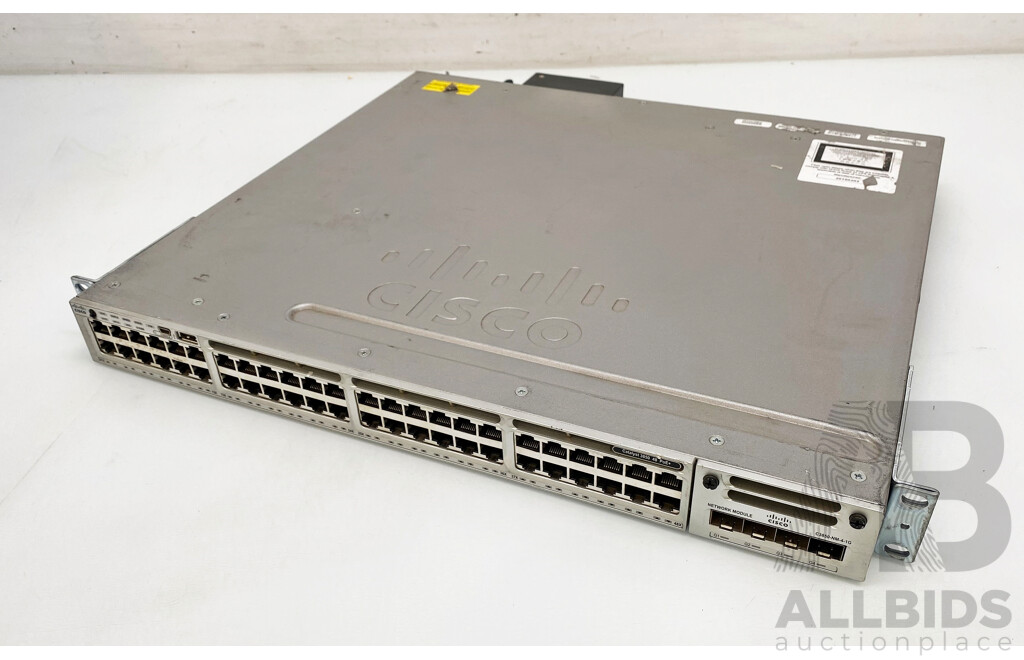 Cisco Catalyst (WS-C3850-48F-L) 3850-48-PoE+ 48-Port Gigabit Managed Switch