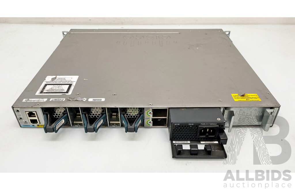 Cisco Catalyst (WS-C3850-48F-L) 3850-48-PoE+ 48-Port Gigabit Managed Switch