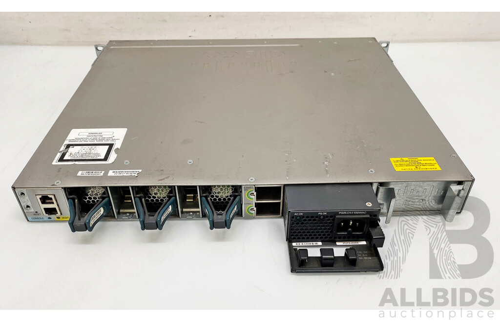 Cisco Catalyst (WS-C3850-48F-L) 3850-48-PoE+ 48-Port Gigabit Managed Switch