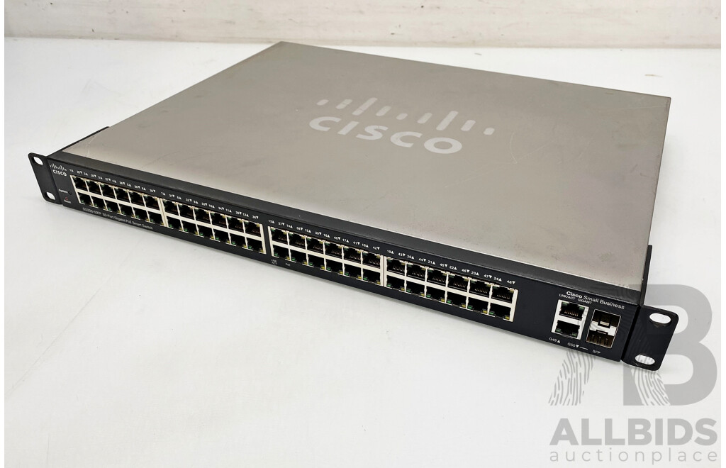 Cisco (SG200-50FP) 48-Port Gigabit Ethernet PoE Smart Switch