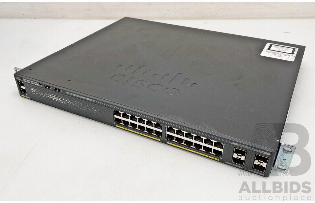 Cisco (WS-C2960X-24PS-L) Catalyst 2960-X Series 24-Port Gigabit PoE+ Switch