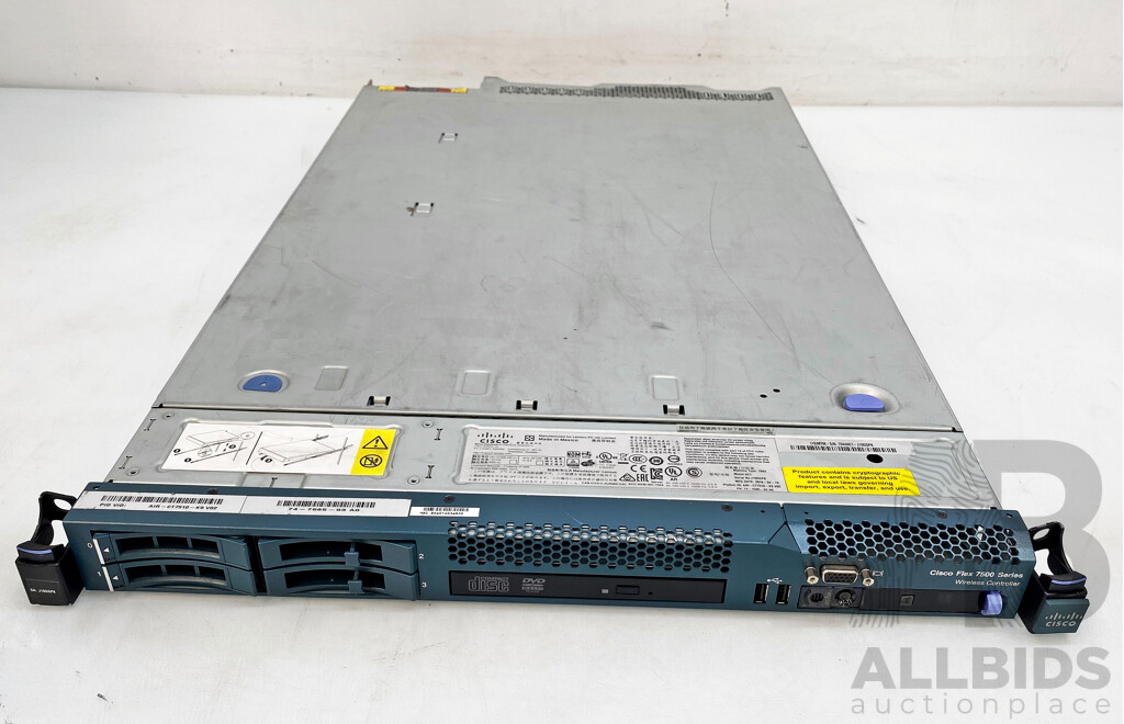 Cisco Flex 750 Series Wiress Controller Dual Intel Xeon (E5620) 2.40GHz-2.66GHz 4-Core CPU 1RU Server