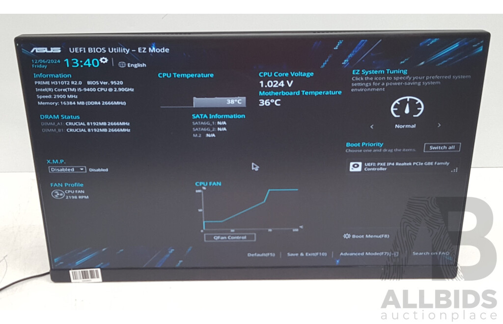 EDsys K40 Pro Intel Core i5 (9400) 2.90GHz-4.10GHz 6-Core CPU 24-Inch All-in-One Desktop