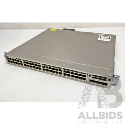 Cisco Catalyst (WS-C3850-48F-L) 3850-48-PoE+ 48-Port Gigabit Managed Switch