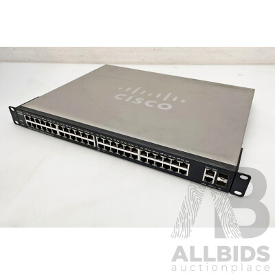 Cisco (SG200-50FP) 48-Port Gigabit Ethernet PoE Smart Switch