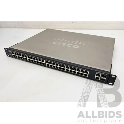 Cisco (SG200-50FP) 48-Port Gigabit Ethernet PoE Smart Switch